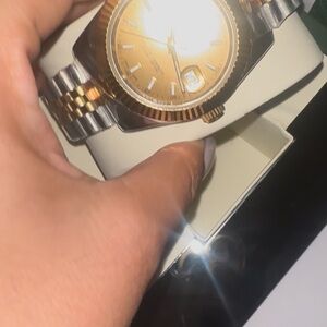 Two-Tone Gold and Silver Watch